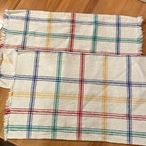 Set-of-2 World Market cotton/linen placemats, each ~12”X 20”